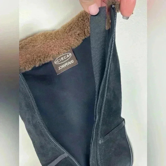 Circa Joan & David Dulcinea Black Suede Mid Calf Boot Women’s Size 8.5 Medium - Picture 14 of 16